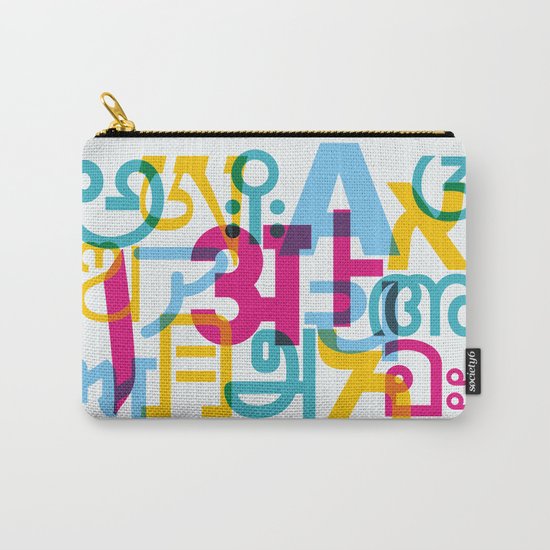 A in Scripts Around the World Carry-All Pouch