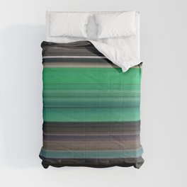 Green and grey abstract Comforter