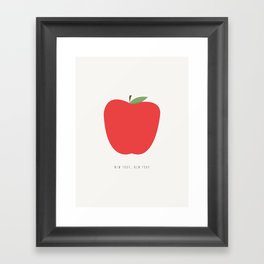 New York City, NYC Apple Framed Art Print