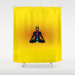 Align your chakras Shower Curtain