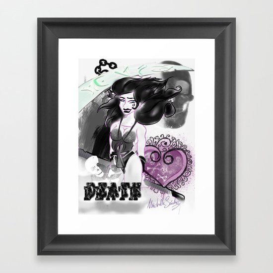 Death Framed Art Print