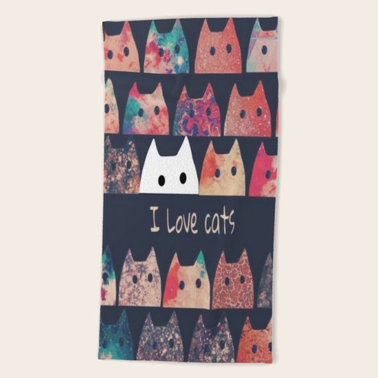 cat-123 Beach Towel