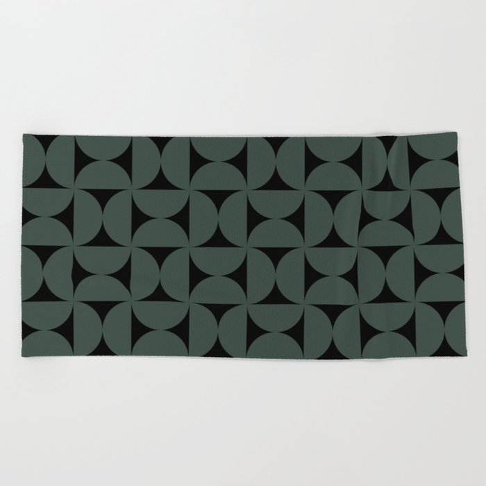 Patterned Geometric Shapes LXXX Beach Towel