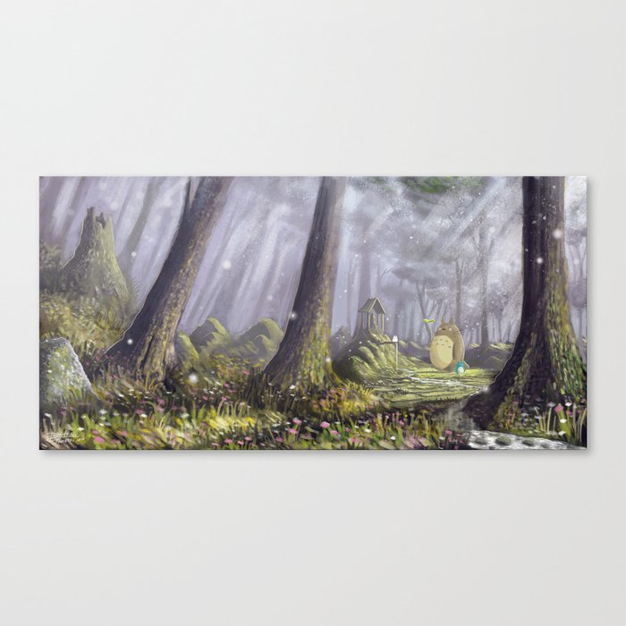 Totoro's Forest Canvas Print