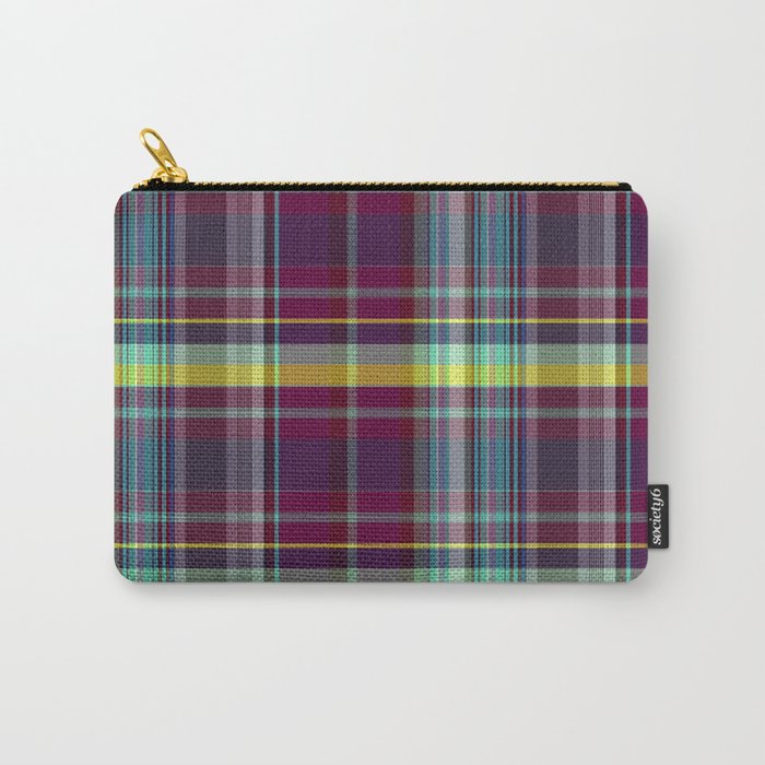 vegetable madras plaid Carry-All Pouch