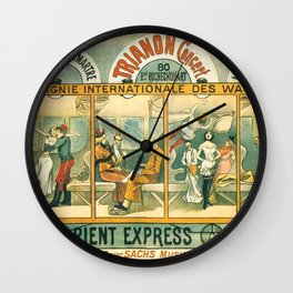 1896 Orient Express Musical Revue Paris Wall Clock