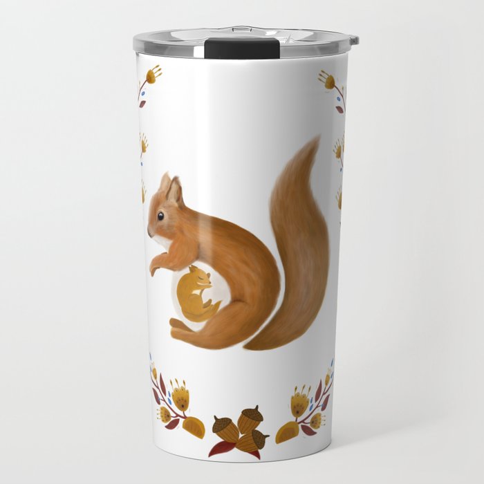 Pregnant Squirrel Travel Mug