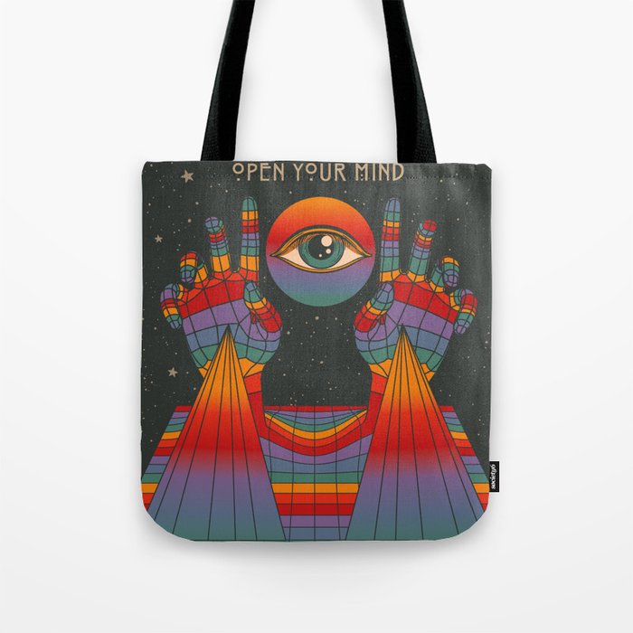 Open Your Mind - Rainbow Art - Third Eye Tote Bag