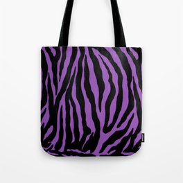Purple Zebra Background Tote Bag