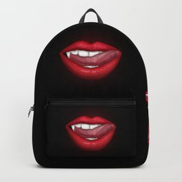 Vampire Lips Backpack | Romance, Red, Graphicdesign, Lips Illustration, Kiss, Lip, Sexy, Red Lips, Lips, Vampire 