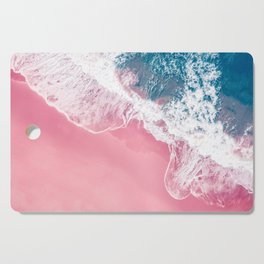 Aerial Pink Beach Cutting Board