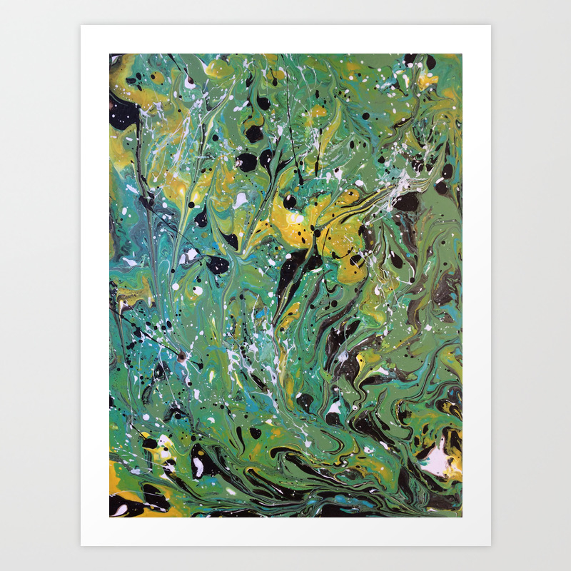 Original Acrylic Painting Poured Painting Abstract Acrylic