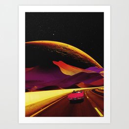 Desert Roads Art Print