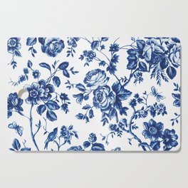 French Rose Toile Cutting Board