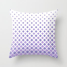 Evaporating Cube Grid - Lavender Throw Pillow