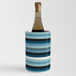 Riviera Stripe in Blue Wine Chiller