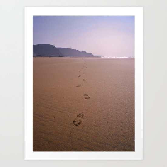 THE WHOLE BEACH TO MYSELF Art Print