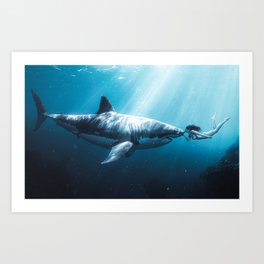Shark Art Prints For Any Decor Style Society6