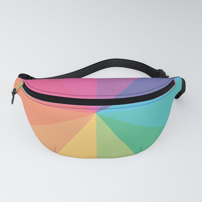 Minimal Simple Colourful Rainbow Circle Design Fanny Pack