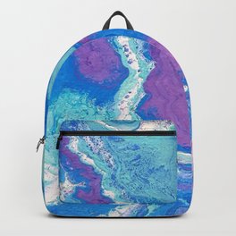 Lavender Blue Backpack | Movement, Blues, Flow, Abstract, Painting, Purples 
