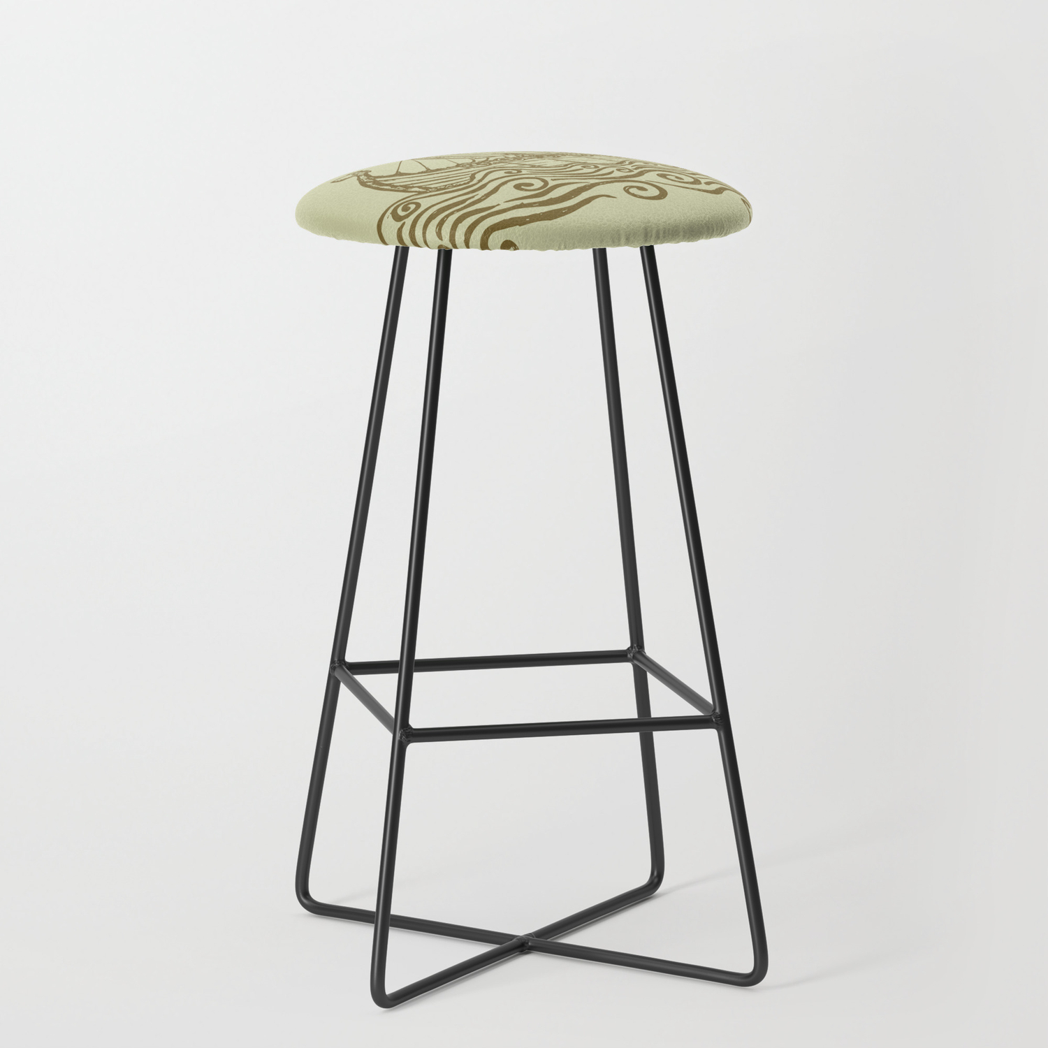 Vikings Bar Stools, Viking Ship Bar Stool By Ikarpov Society6