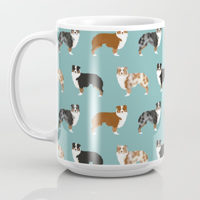 Australian shepherd coffee mug top
