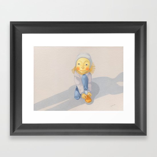 time to start. Framed Art Print