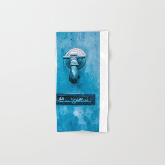 Blue Doorknocker Hand & Bath Towel