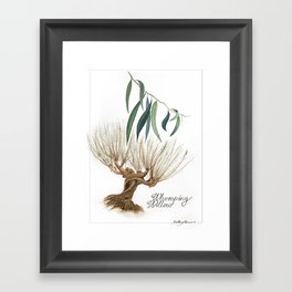 Whomping Willow Botanical Art Framed Art Print
