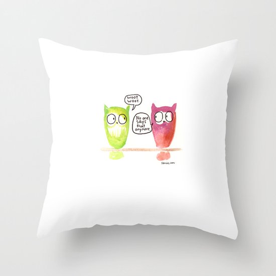 Woot Woot. Throw Pillow