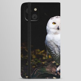 Majestic winter snowy owl iPhone Wallet Case
