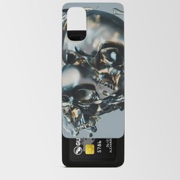 I guess you had to be there; headcase; metallic skulls crashing art portrait color photograph / photography Android Card Case