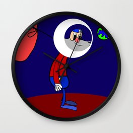 The First Hobo On Mars Wall Clock | Graphicdesign, Digital 