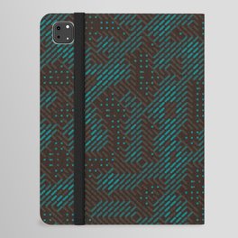 Green Geometric Pattern Design iPad Folio Case