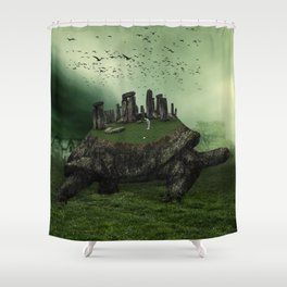 Druid Golf Shower Curtain