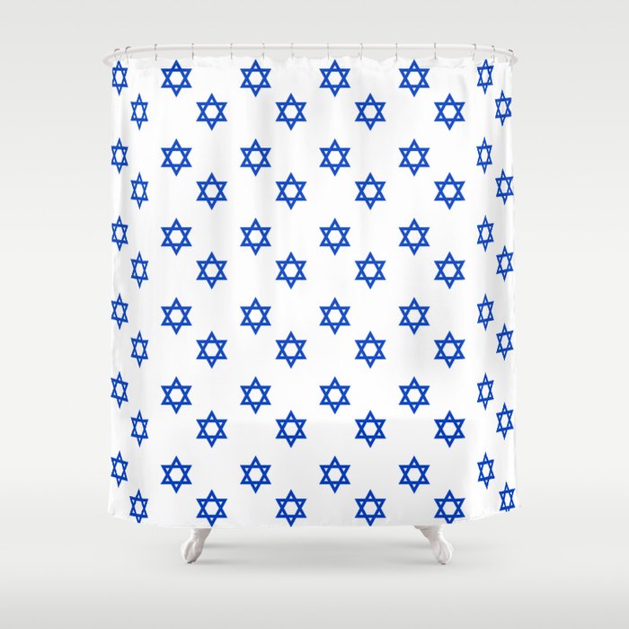 Star of David 2- Jerusalem -יְרוּשָׁלַיִם,israel,hebrew,judaism,jew,david,magen david Shower Curtain