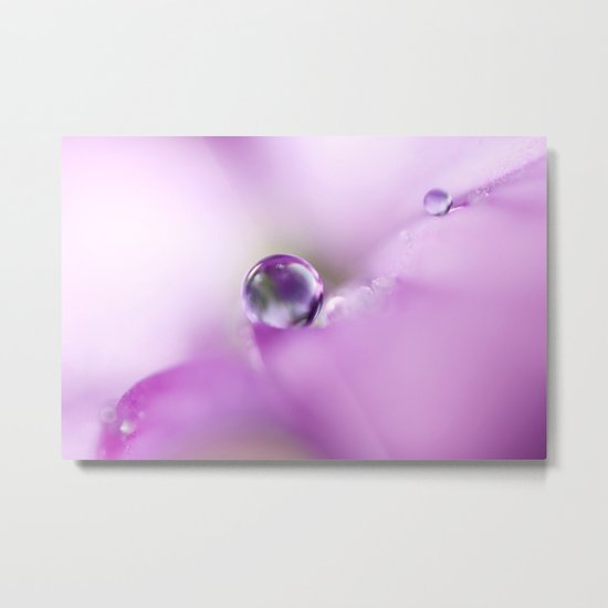 Pastel Petal Drops Metal Print