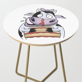 Baby Cow Birthday Fist Anniversary Gift Side Table