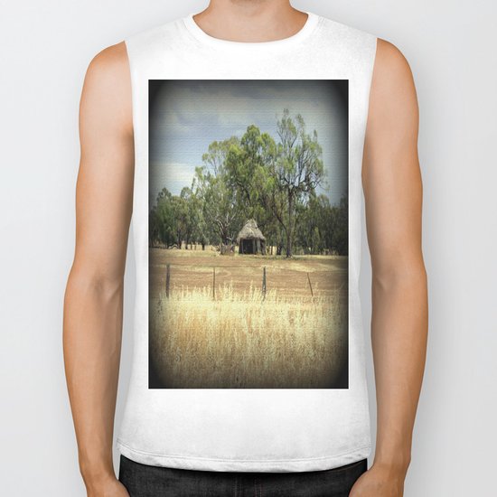 Mid 1800s Thatched Barn Biker Tank