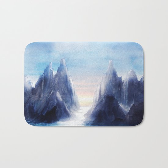 Over The Mountains III Bath Mat