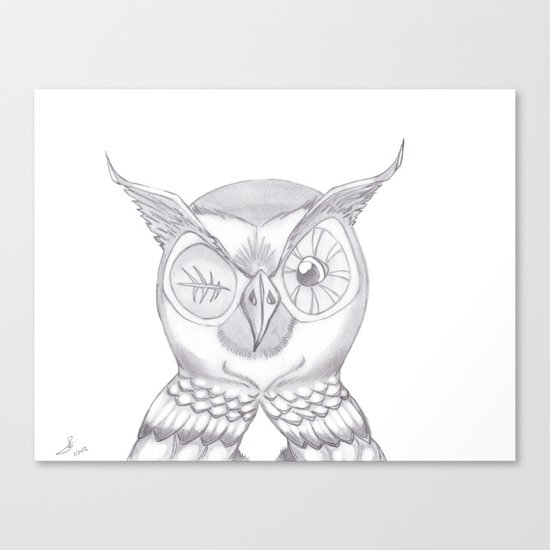 Mr. Wink The Owl Canvas Print