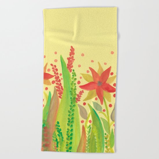 Botanical vibes 11 Beach Towel