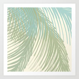 Calm Coastal Palms Art Print