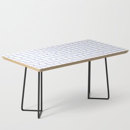 Blue minimal geometrical liquid square pattern Coffee Table