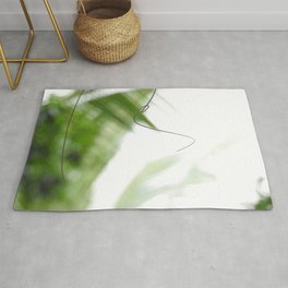Peaceful green shades of graceful nature Rug