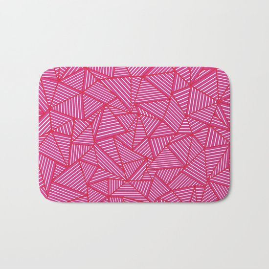 Ab Linear Hot Pink Bath Mat