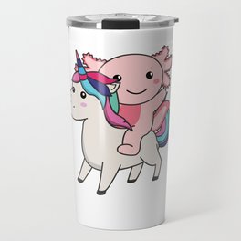 Axolotl Unicorn Cute Animals Unicorns Axolotls Travel Mug