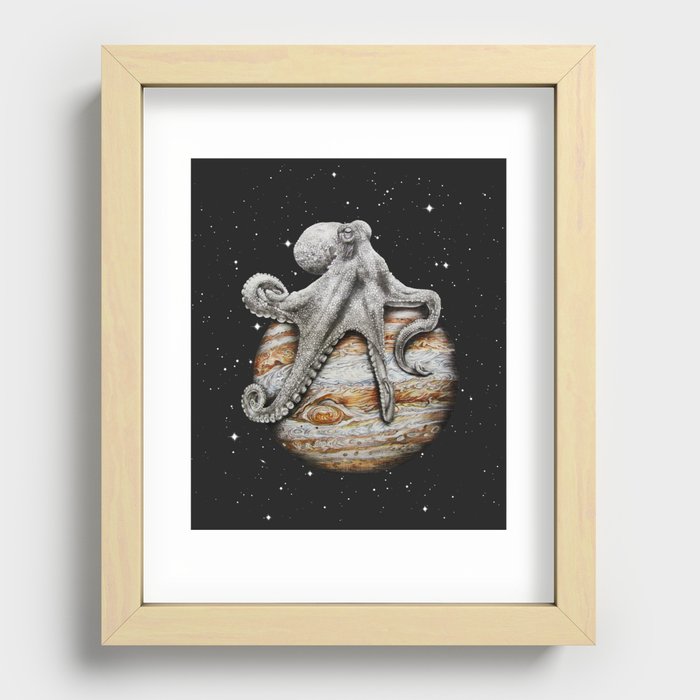 Celestial Cephalopod Recessed Framed Print