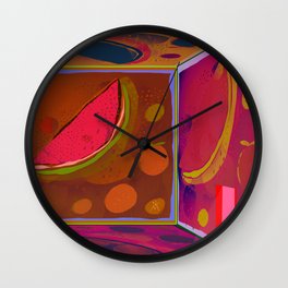 Virtual Experience of Tropical Flavors in the Projection Room Wall Clock