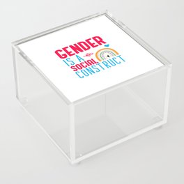 Gender Is A Social Construct Acrylic Box